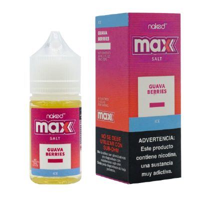 Líquido Naked Nicsalt MAX Guava Berries Ice 30ml