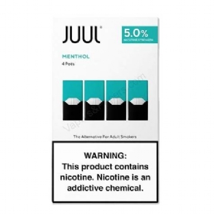 Juul - 4 Pods Menthol  - 5% (50mg) - (4 Unidades)