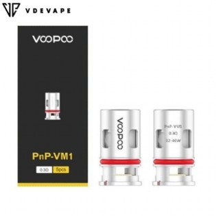 VooPoo - Resistência PnP - VM1 0.3ohm - 32-40W - (Unidade)