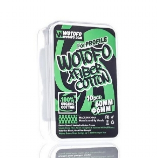 Wotofo - Algodão Profile XFiber Cotton - 6MM - (10 Unidades)