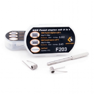 Geek Vape - Coil N80 - Fused Clapton - 2em1 - F 203 - (8 Peças)