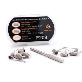 Geek Vape - Coil Multi Strand - Fused Clapton - 2em1 - F 209 - (8 Peças)