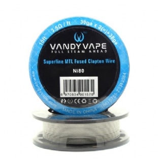 Vandy Vape - Carretel - Superfine MTL - Fused Clapton Wire - (Ni80 - 3.5©) - Unidade