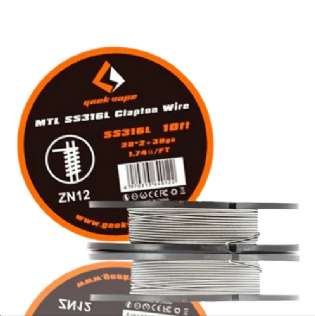Geek Vape - Carretel - ZN12 - MTL SS316L - Clapton Wire - (Unidade)