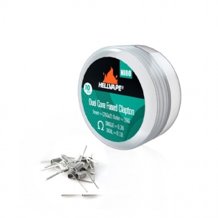 Hellvape - Coil Ni80 - Dual Core - Fused Clapton - 0.36ohm - (10 Unidades)