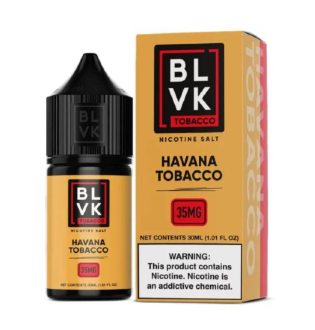 Líquido Blvk Remix - Nicsalt - Havana Tobacco - 30ml