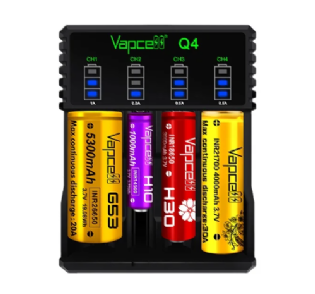 Vapcell - Q4 - Carregador de Bateria