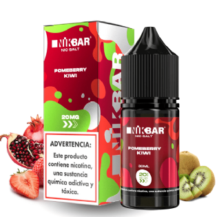Líquido - Nikbar - Nicsalt - Pomeberry Kiwi - 30ml