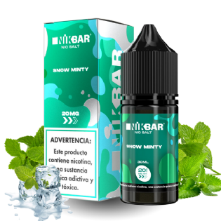 Líquido - Nikbar - Nicsalt - Snow Minty - 30ml