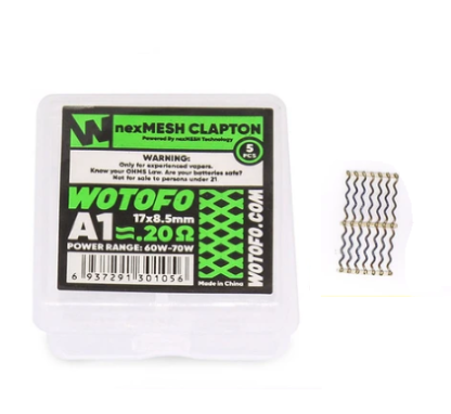 Wotofo - Coil NexMesh Clapton - 0.2ohm - (5 Unidades)