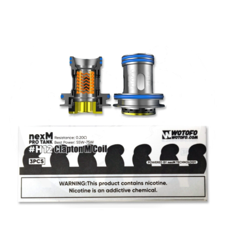 Wotofo - Resistência - H12 - NexMesh - Clapton M Coil - (Unidade)