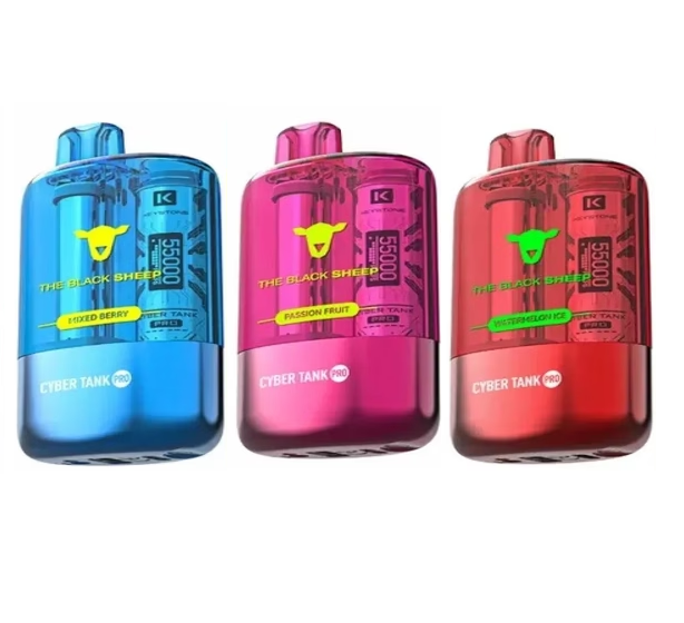 Black Sheep - 55000 Puffs - Cyber Tank Pro - Pod Descartável - 5% (50mg) - (Recarregável)