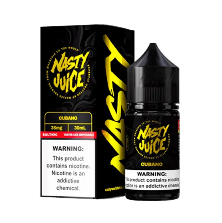 Líquido Nasty Nicsalt - Smooth - Cubano - 30ml