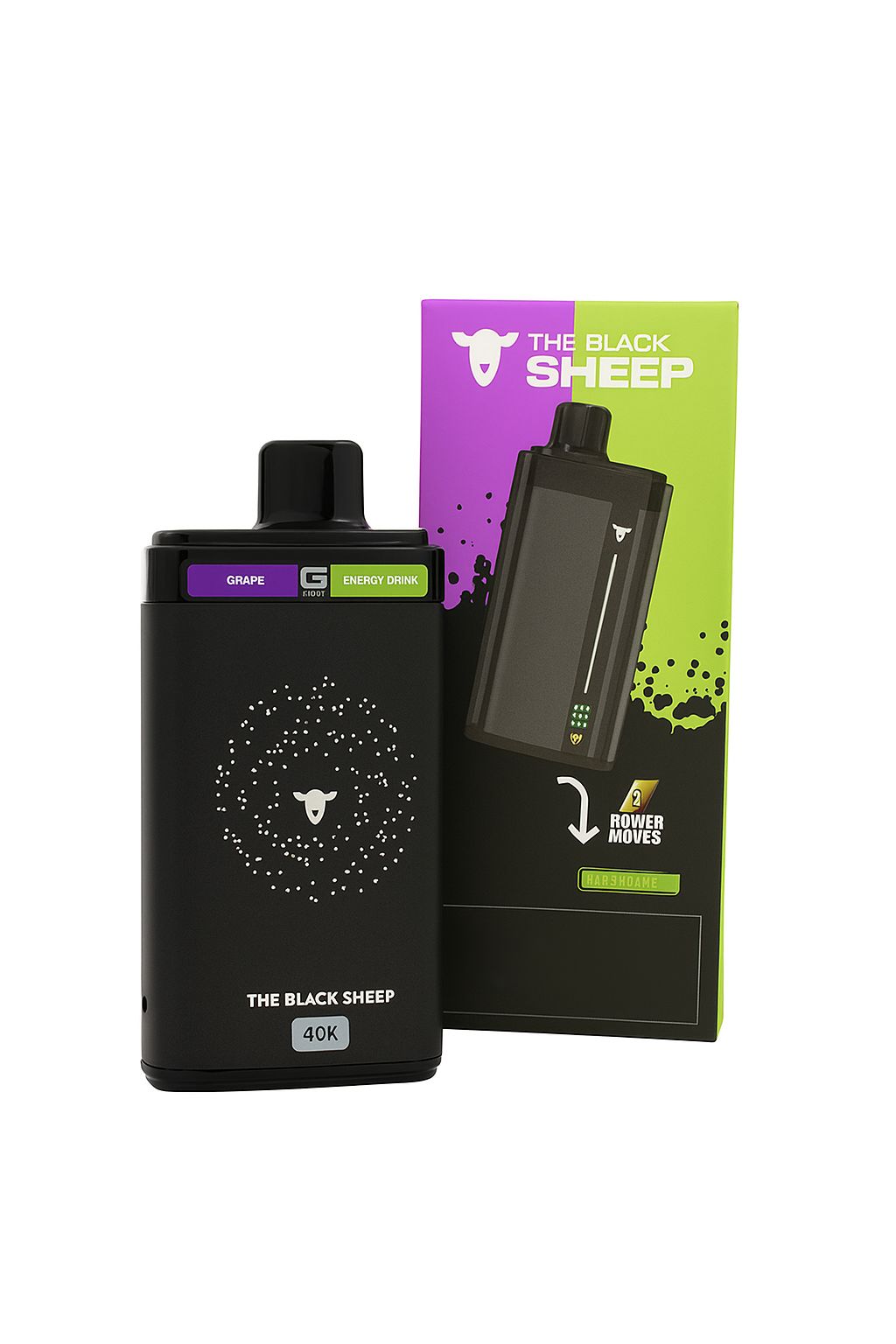 Black Sheep - 40000 Puffs - Pod Descartável - 5% - (Recarregável)