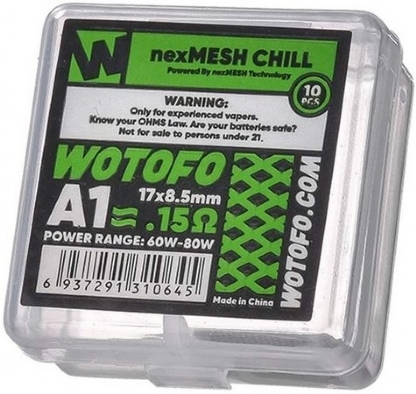 Wotofo - Coil NexMesh Chill A1 - 0.15ohm - (10 Unidades)