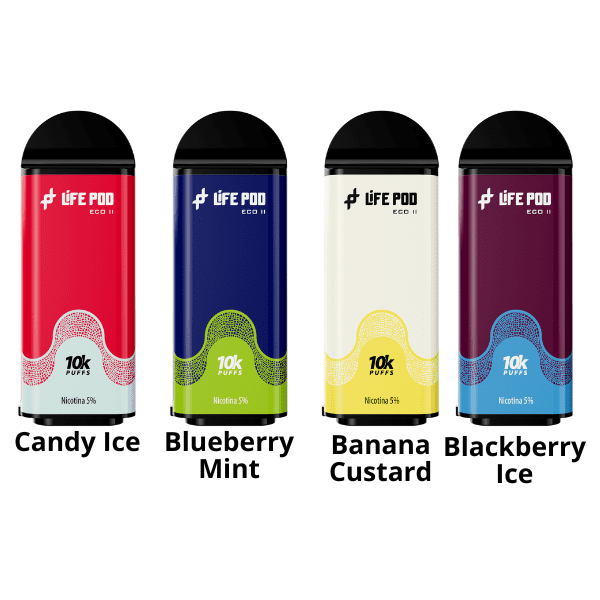 Refil - Life Pod 2 - 10000Puffs - Cartucho de Substituição - 5% (50mg)