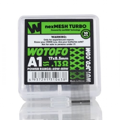 Wotofo - Coil NexMesh Turbo A1 - 0.13ohm - (10 Unidades)